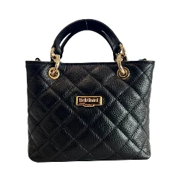 Black Cowhide Shoulder Bag