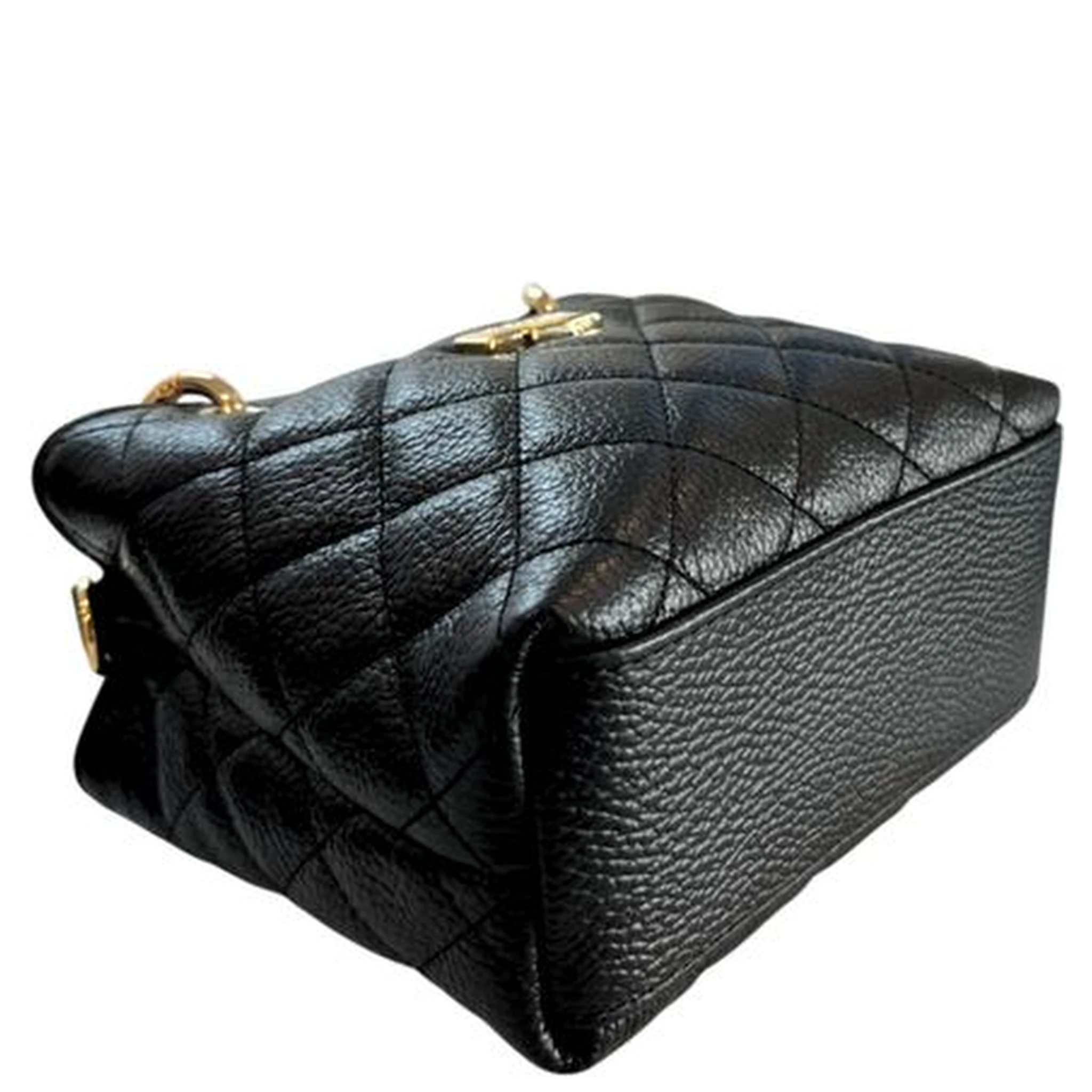 Black Cowhide Shoulder Bag