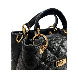 Black Cowhide Shoulder Bag