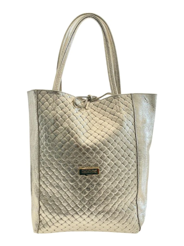 Gray Cowhide Clutch Bag