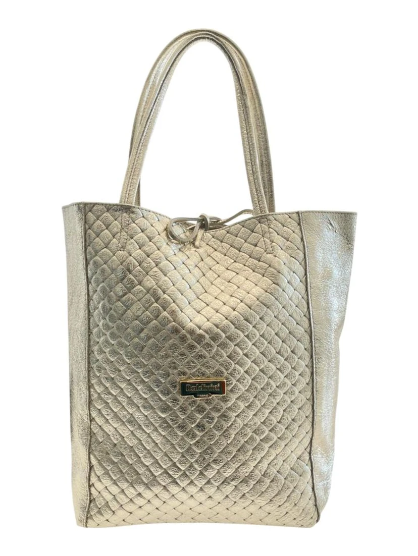 Gray Cowhide Clutch Bag