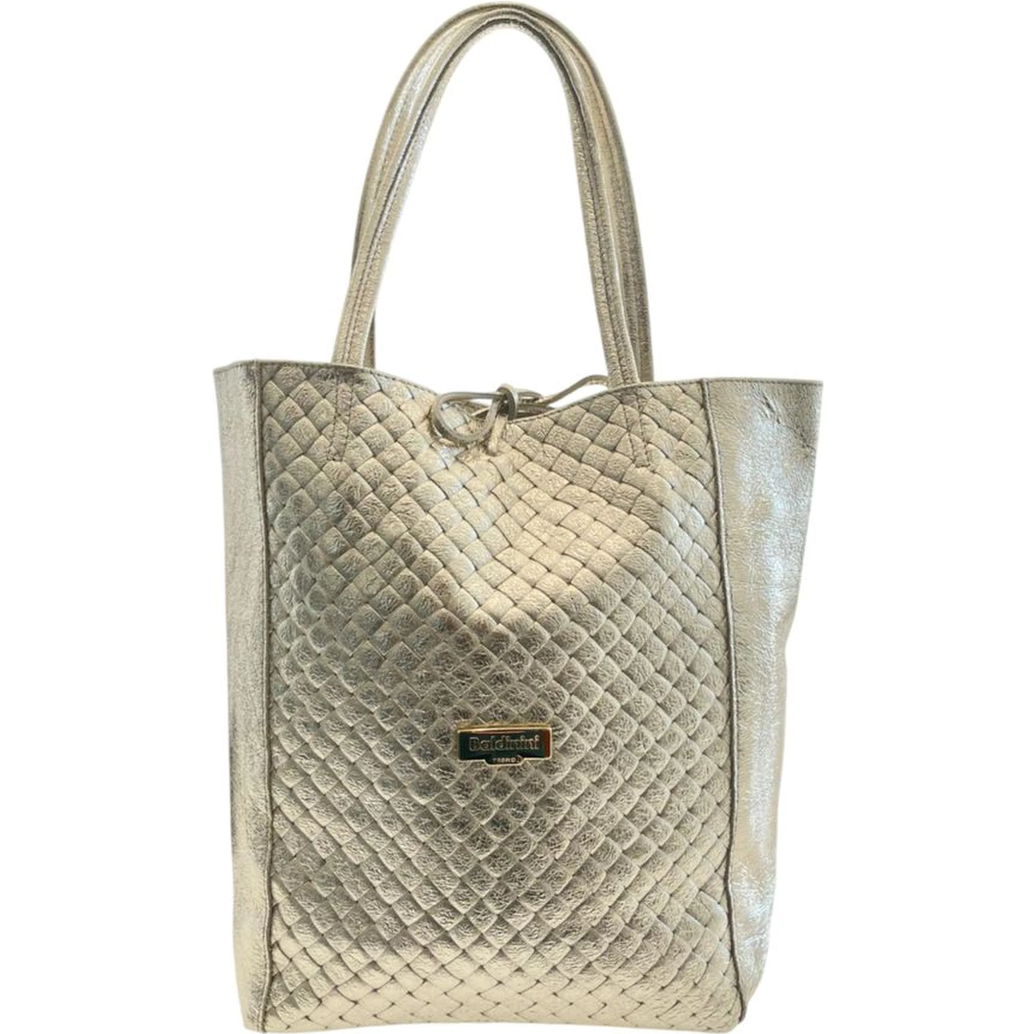 Gray Cowhide Clutch Bag