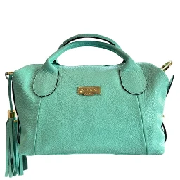 Bicolor Cowhide Shoulder Bag