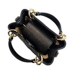 Black Cowhide Shoulder Bag