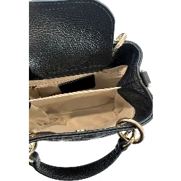 Black Cowhide Shoulder Bag