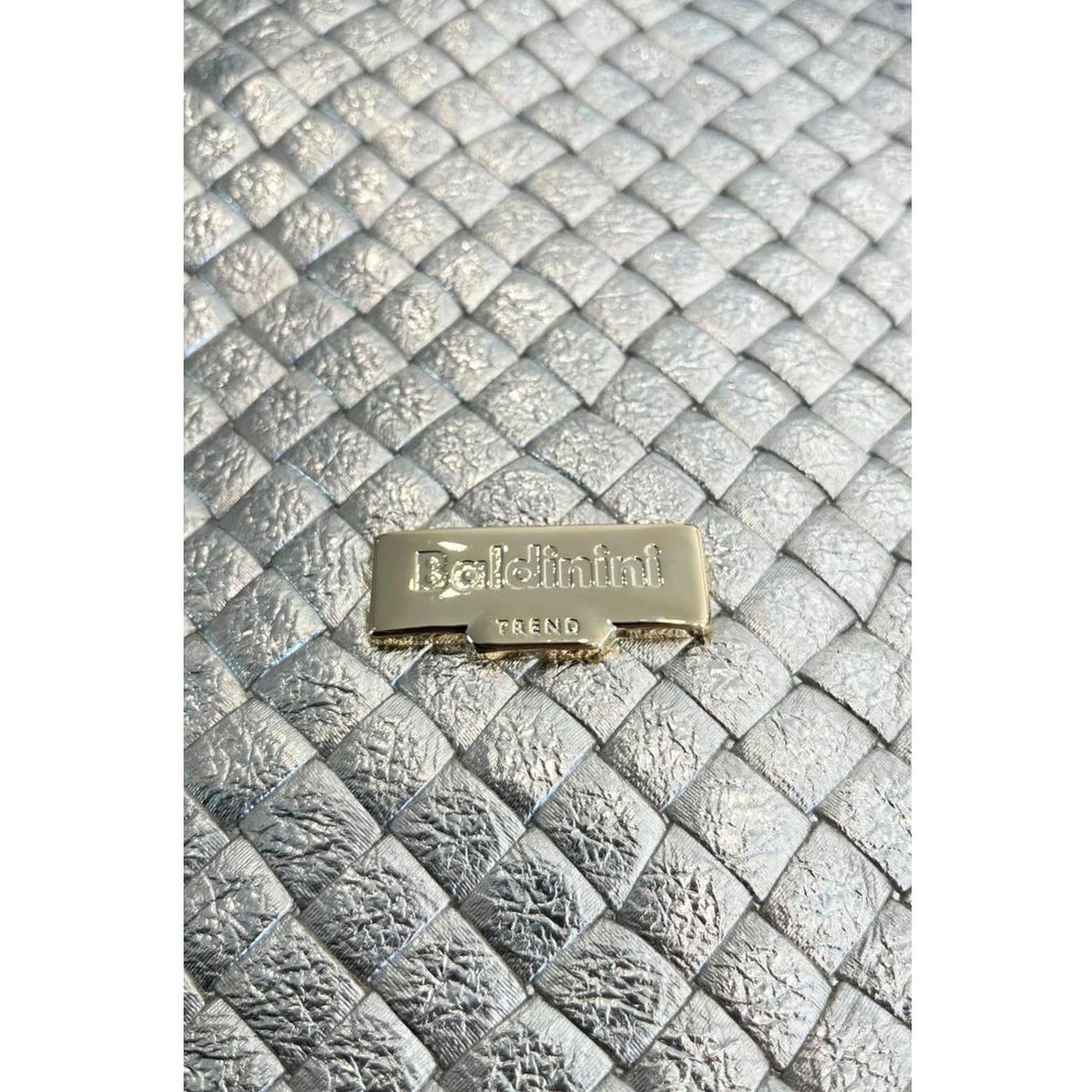 Gray Cowhide Clutch Bag