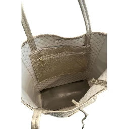 Gray Cowhide Clutch Bag