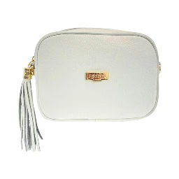 White Cowhide Crossbody Bag