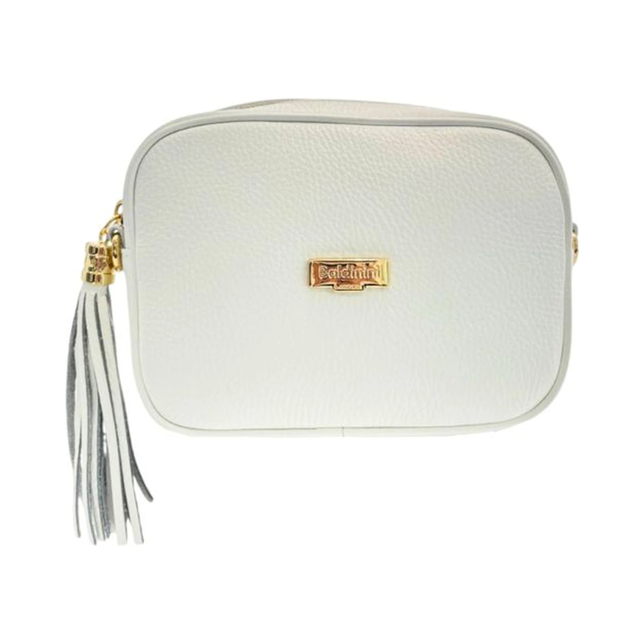 White Cowhide Crossbody Bag