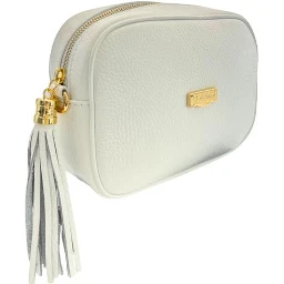White Cowhide Crossbody Bag