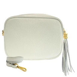 White Cowhide Crossbody Bag