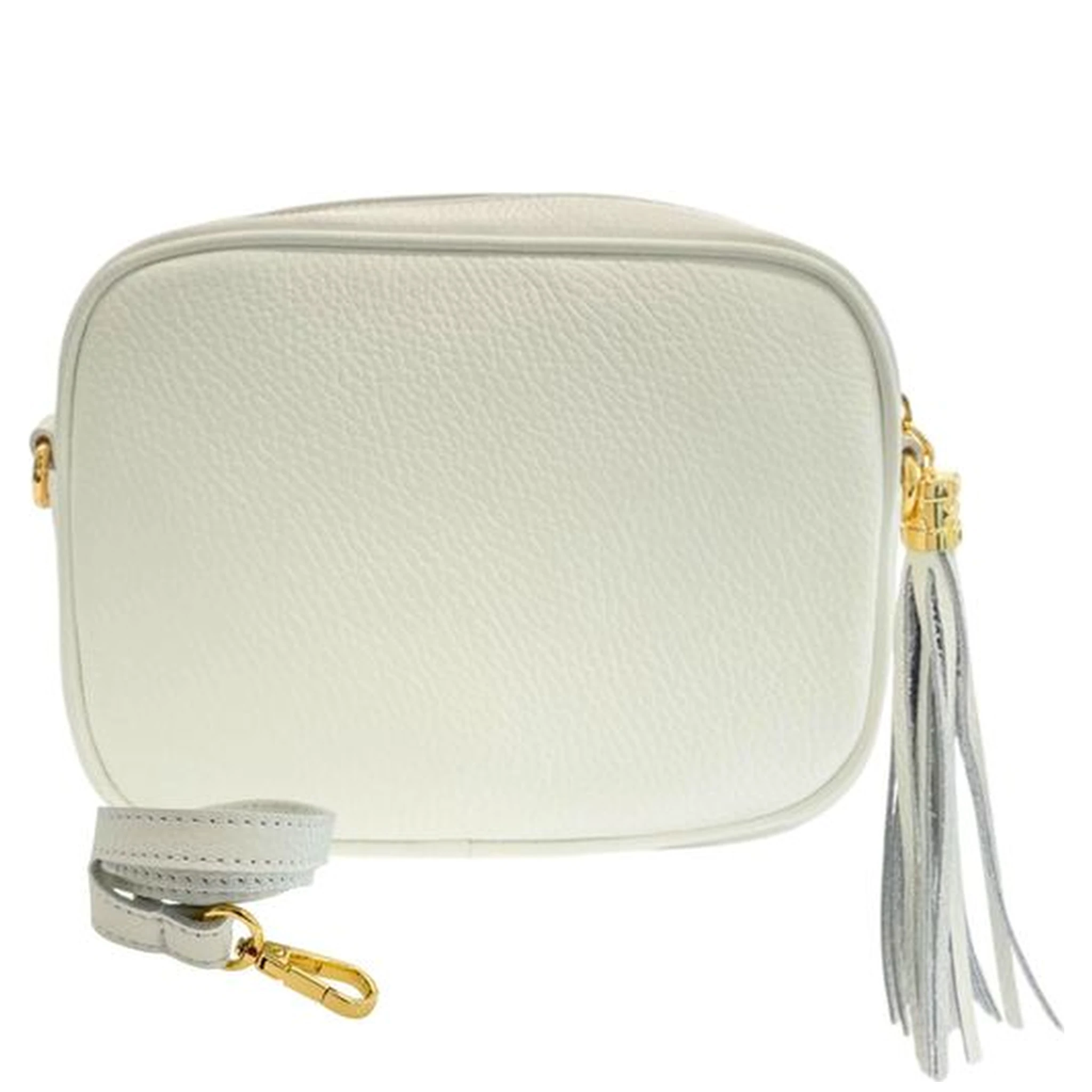 White Cowhide Crossbody Bag