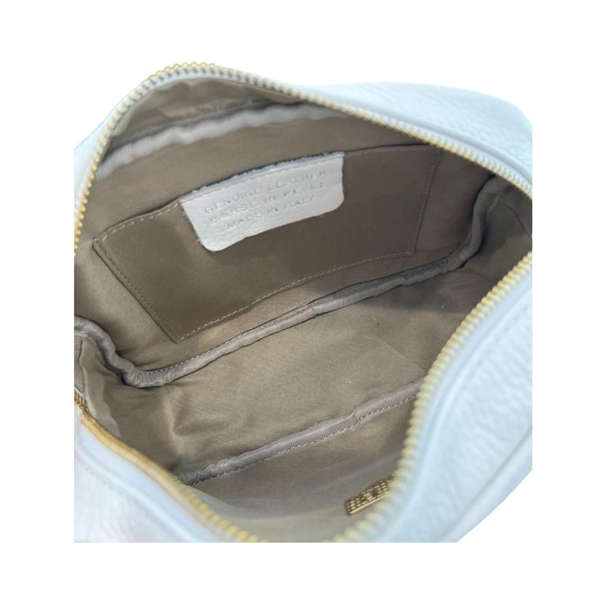 White Cowhide Crossbody Bag