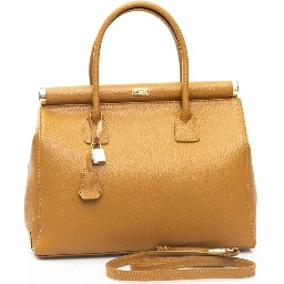 Brown Cowhide Clutch Bag