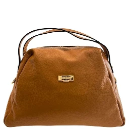 Brown Cowhide Clutch Bag