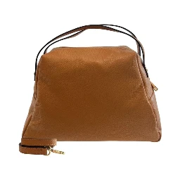 Brown Cowhide Clutch Bag