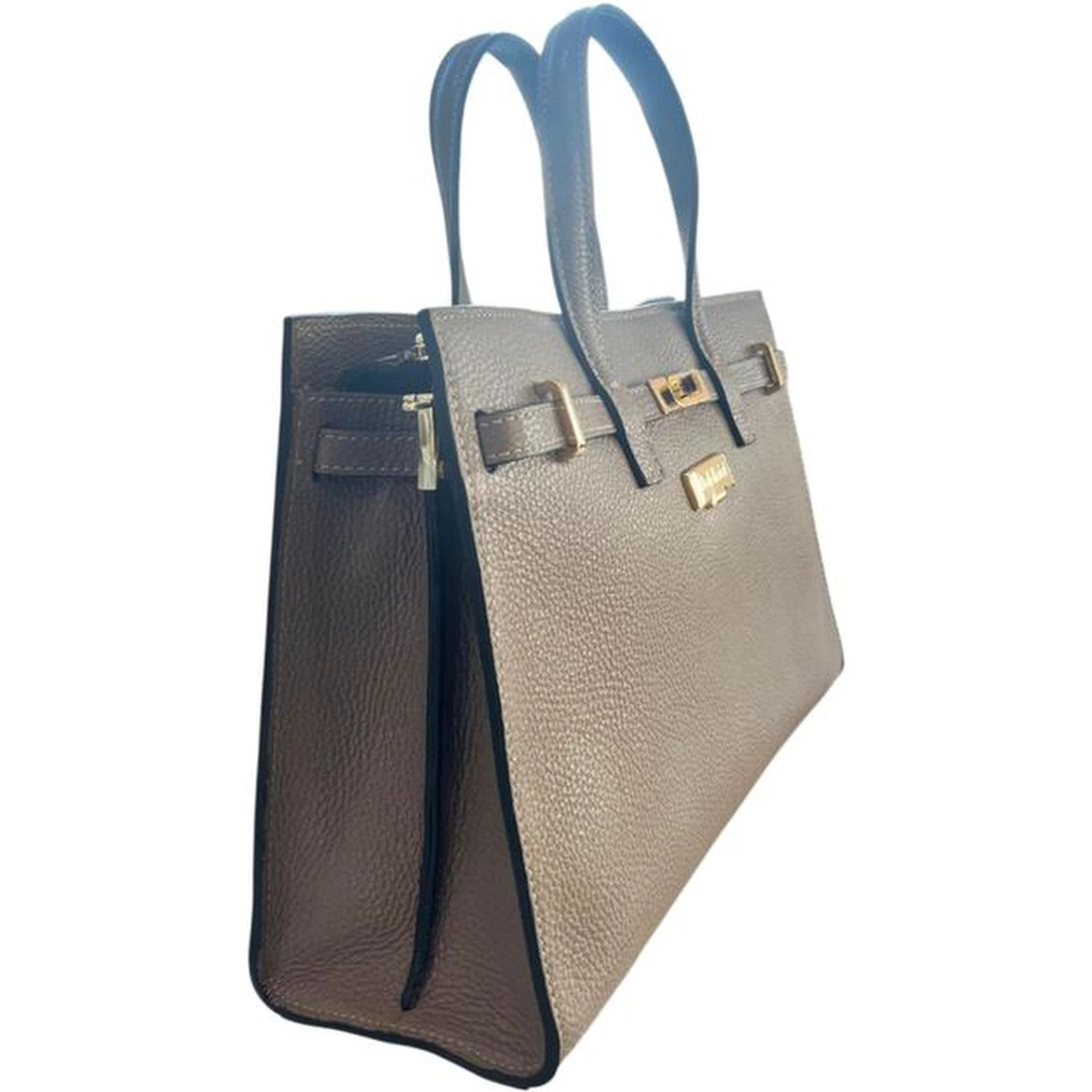 Brown Cowhide Shoulder Bag