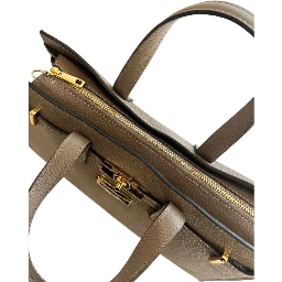 Brown Cowhide Shoulder Bag