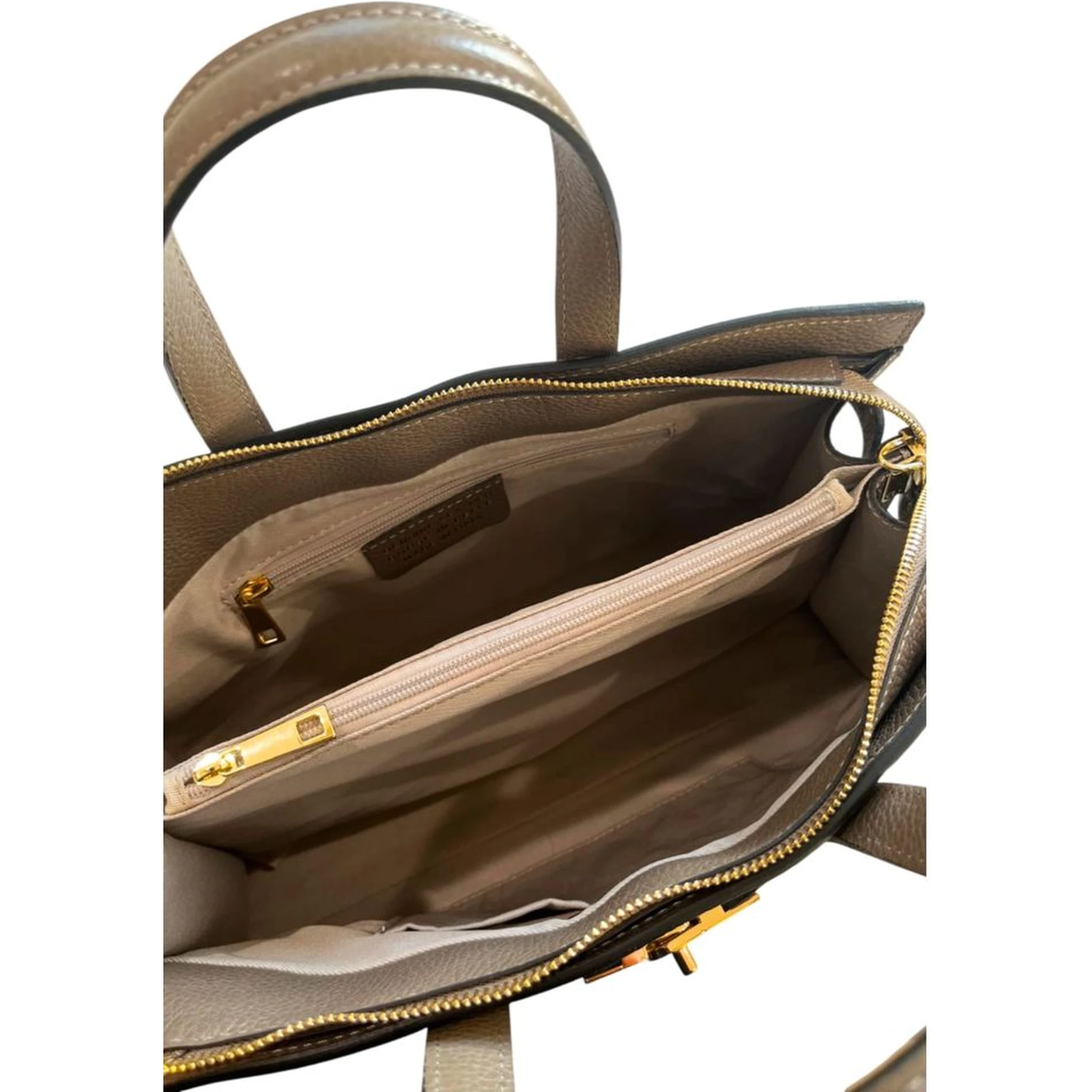 Brown Cowhide Shoulder Bag