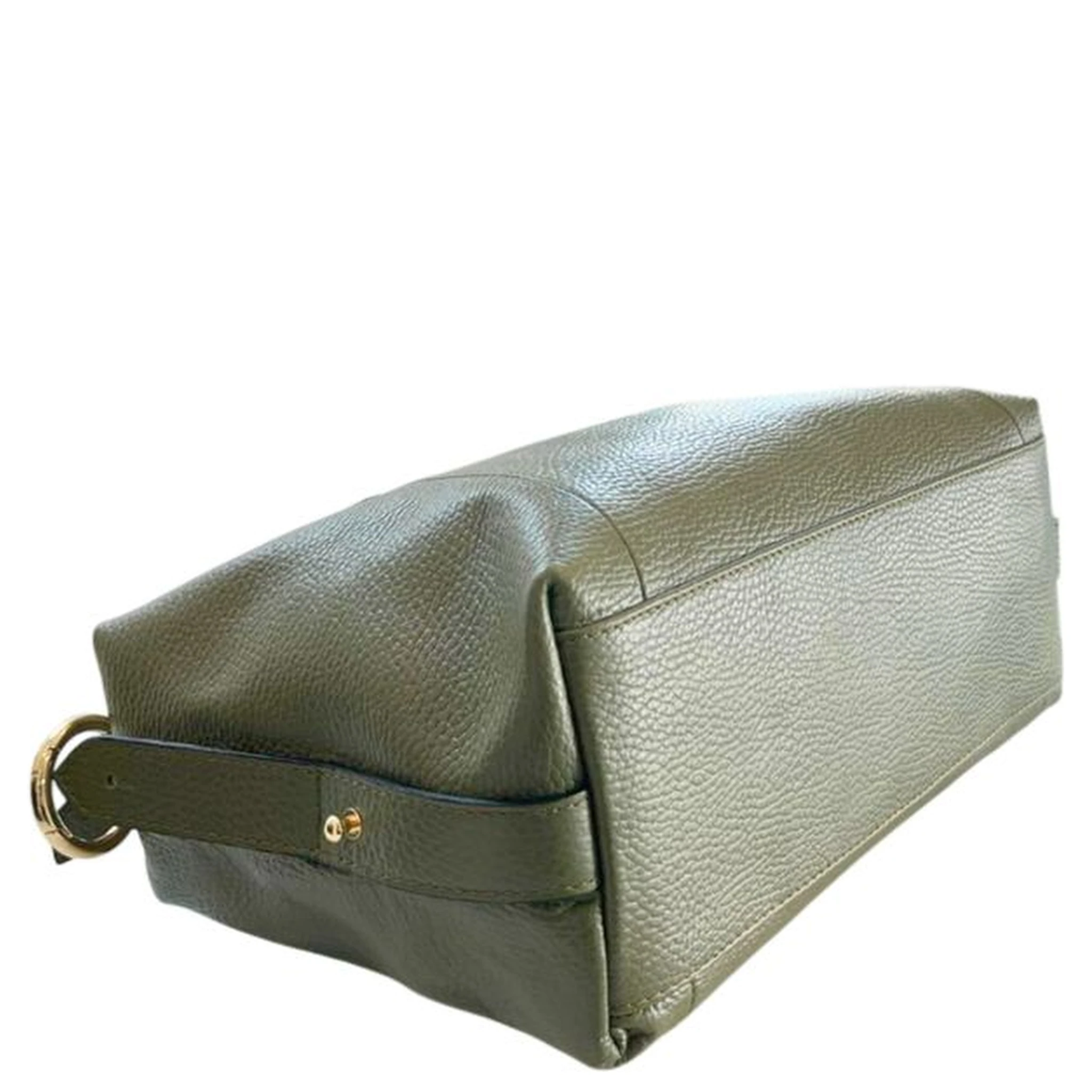 Bicolor Cowhide Shoulder Bag