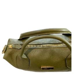 Bicolor Cowhide Shoulder Bag