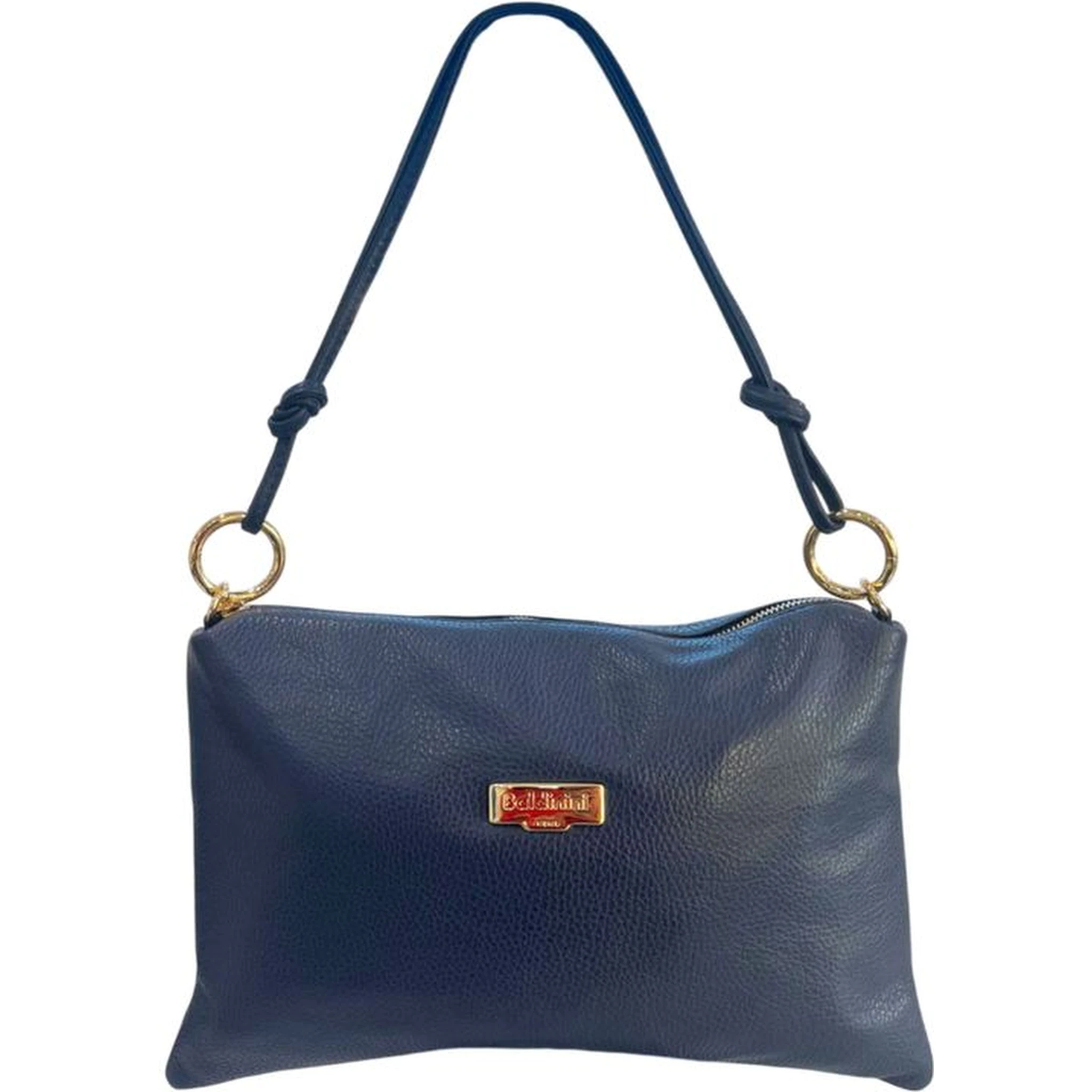 Blue Cowhide Clutch Bag