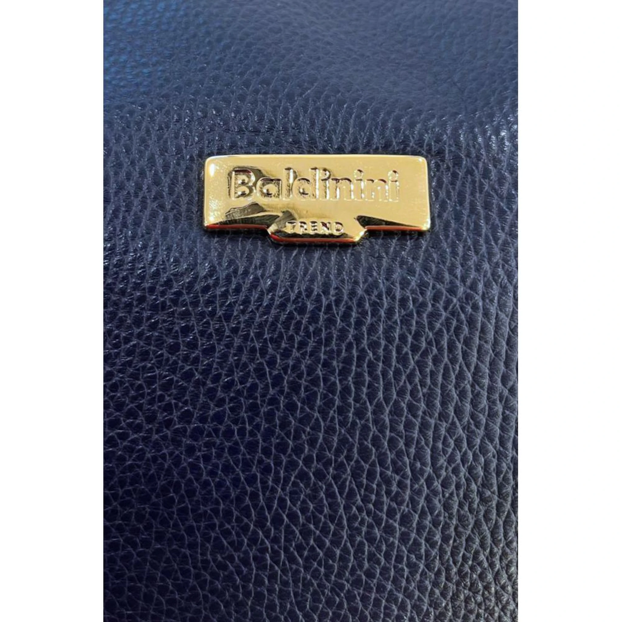 Blue Cowhide Clutch Bag