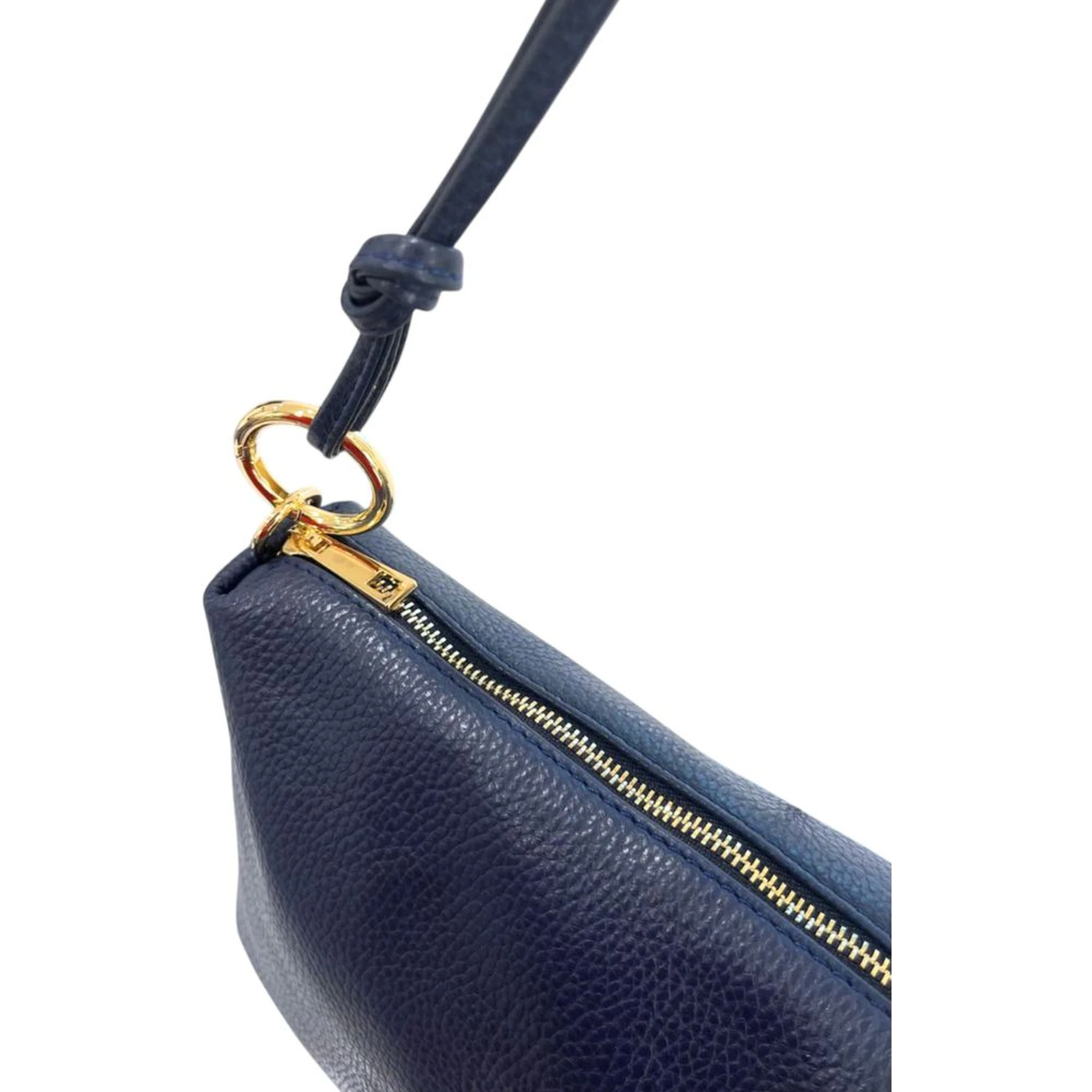 Blue Cowhide Clutch Bag