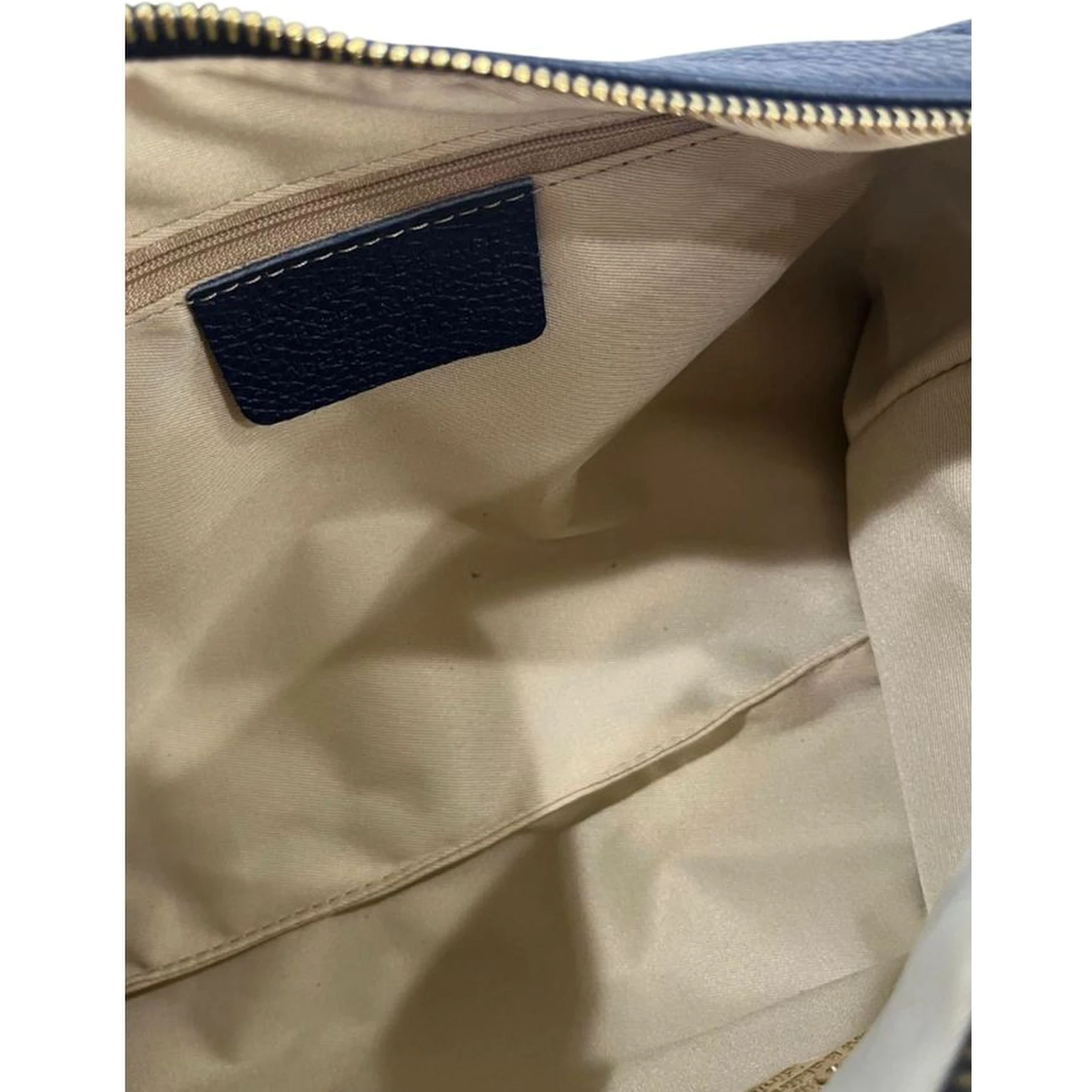 Blue Cowhide Clutch Bag