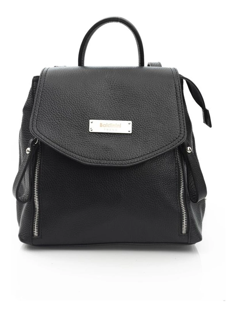 Black Cowhide Backpack