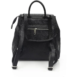 Black Cowhide Backpack