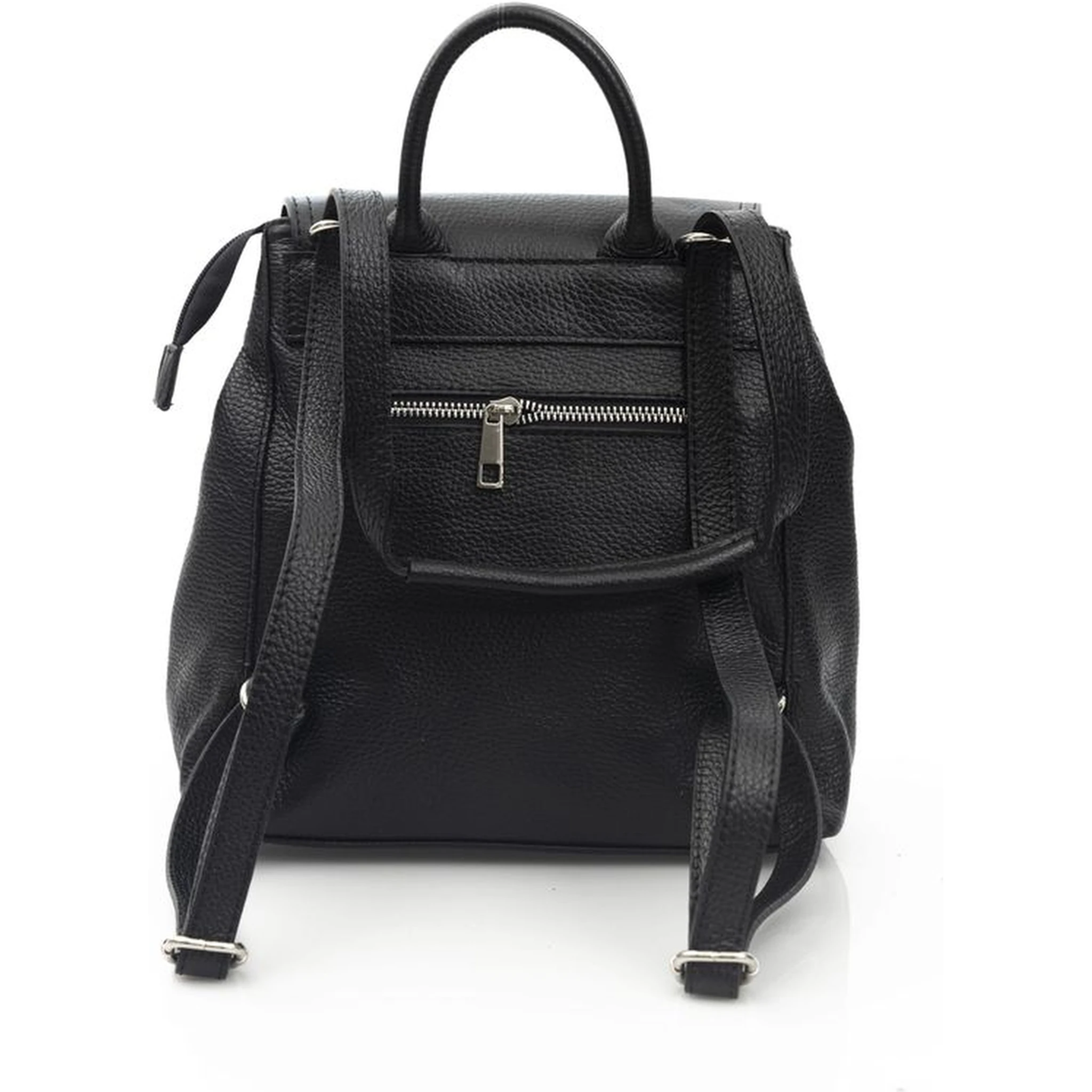 Black Cowhide Backpack
