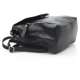 Black Cowhide Backpack