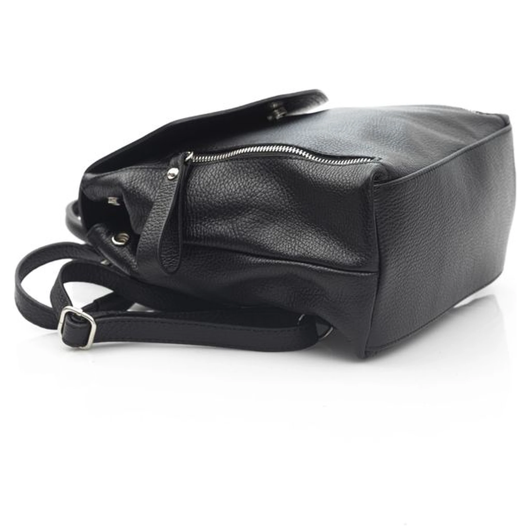 Black Cowhide Backpack