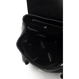 Black Cowhide Backpack