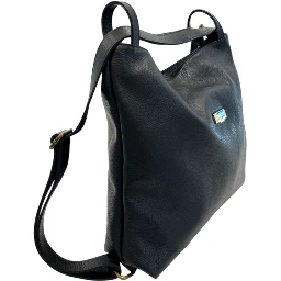 Black Cowhide Backpack