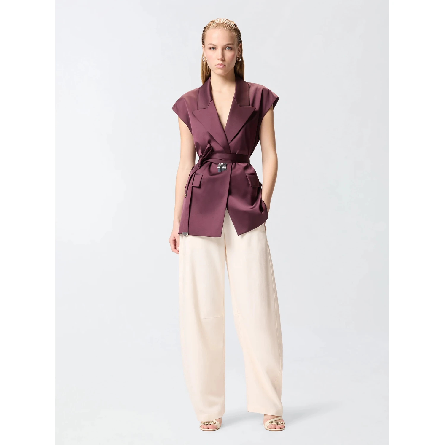 PINKO MELANZANA vest