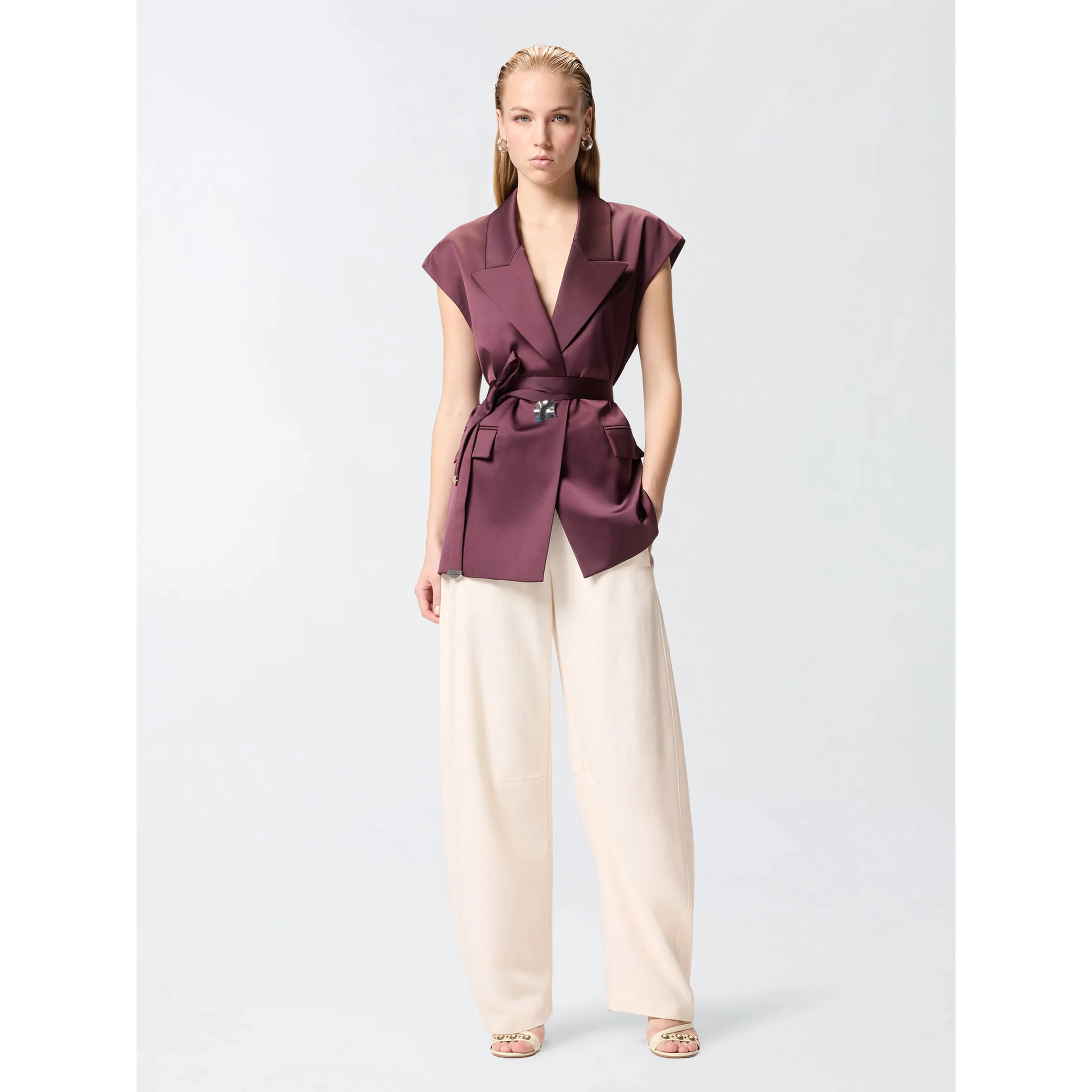 PINKO MELANZANA vest