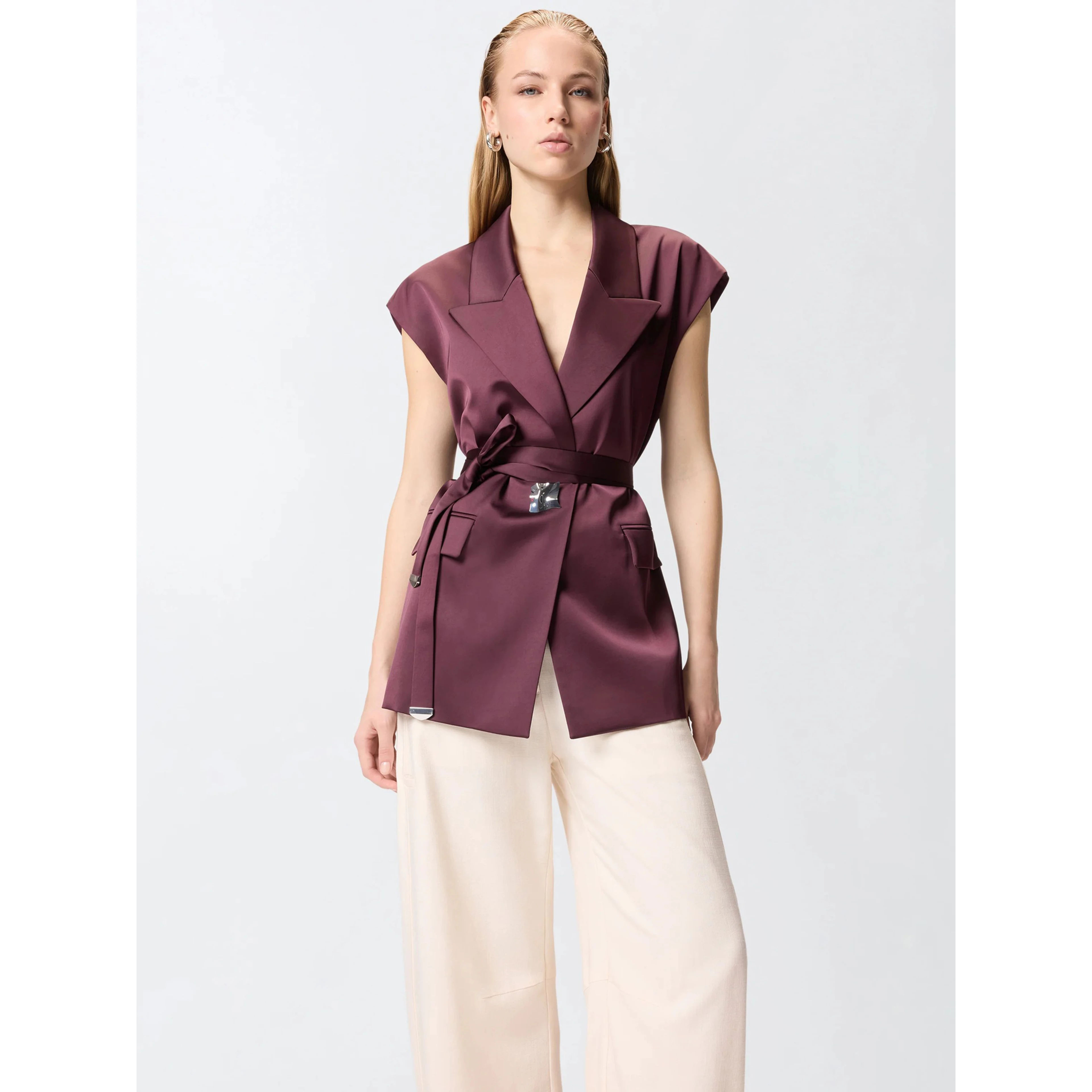 PINKO MELANZANA vest