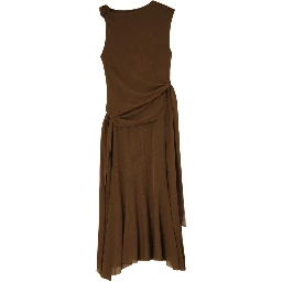 فساتين غاني بنية اللون