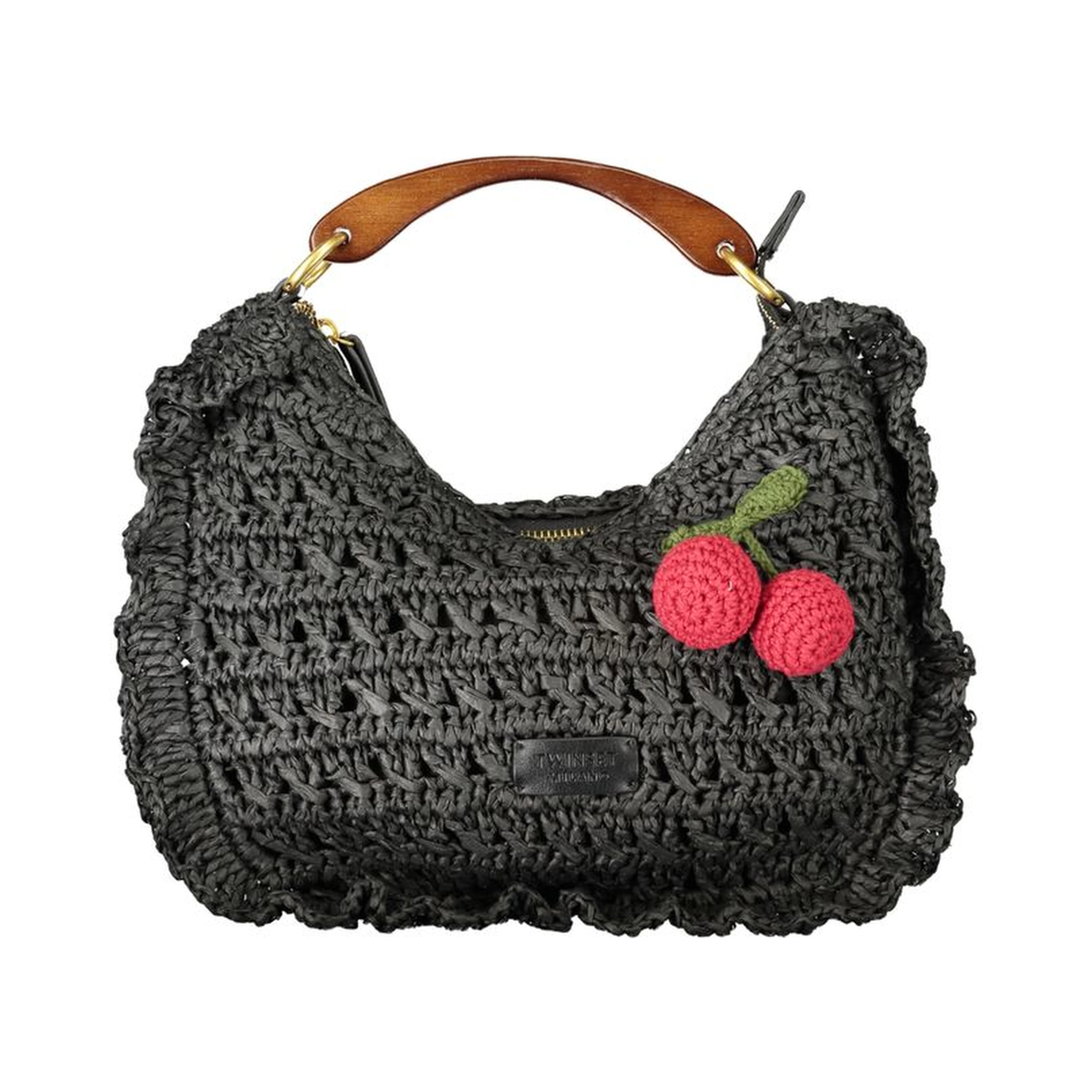 Black Polyester Handbag