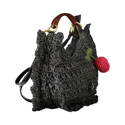 حقيبة يد سوداء من البوليستر