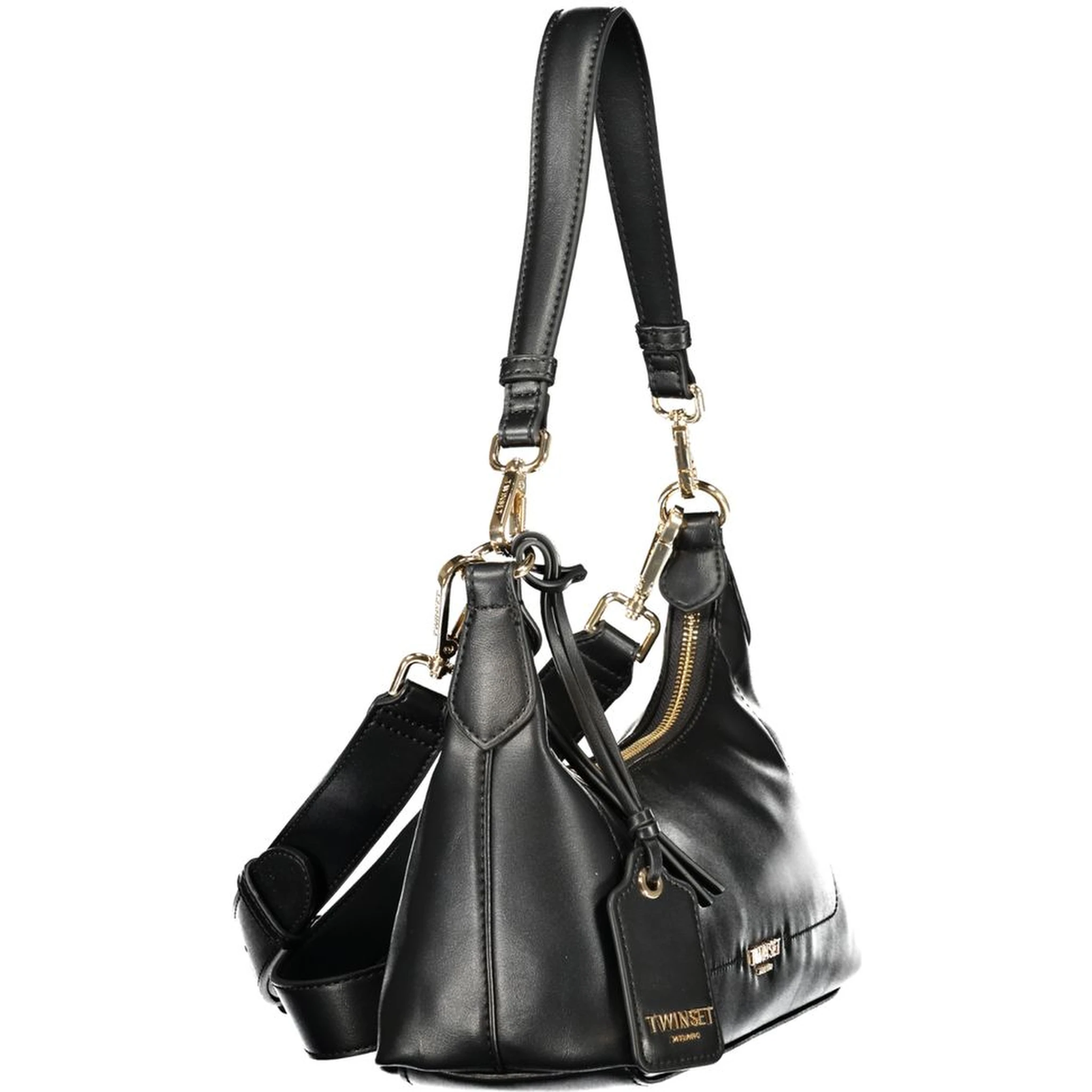 حقيبة يد من البولي إيثيلين الأسود