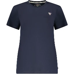 Blue Cotton Women's T-Shirt