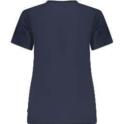 Blue Cotton Women's T-Shirt
