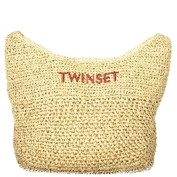 Beige Polyester Handbag