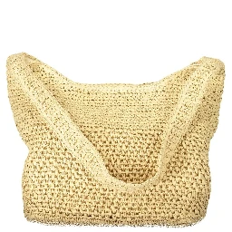 Beige Polyester Handbag
