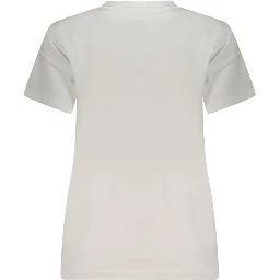 تي شيرت قطني أبيض