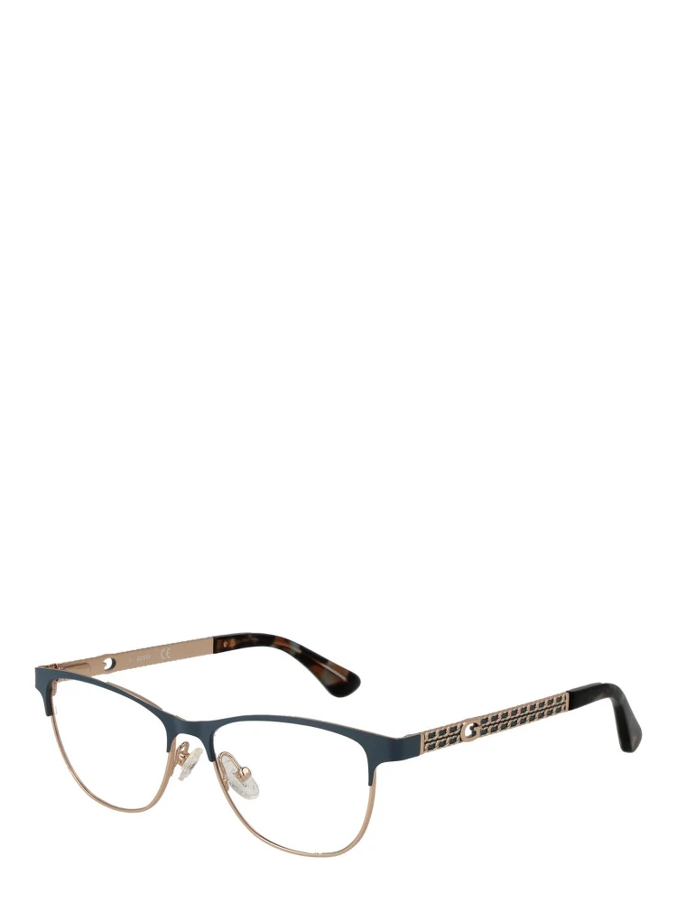 نظارات معدنية بلون الذهب الوردي (إطارات)