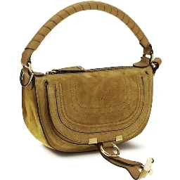 حقيبة كتف بوس توروس من جلد العجل البني